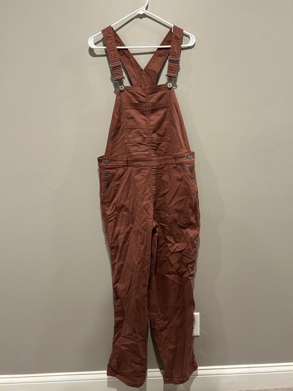 Kuhl KULTIVATR Womens Overalls Size 12 Workwear Farm Western Granola Gorp Brown